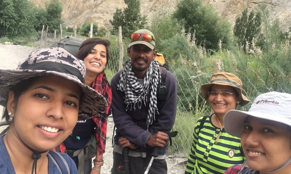 Smelling my stinky socks on the Markha Valley Trek