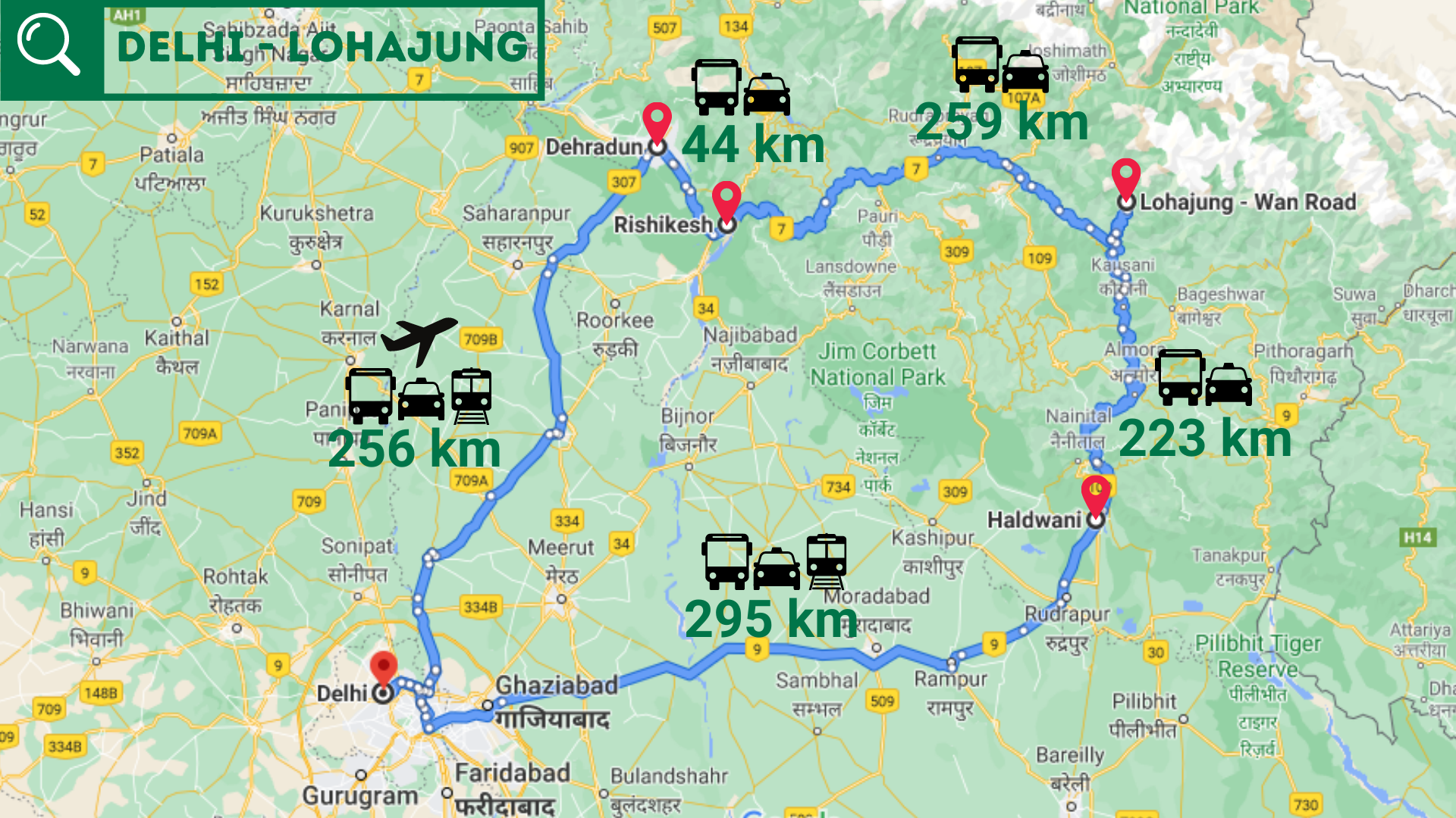 How to reach the famous base village Lohajung? 