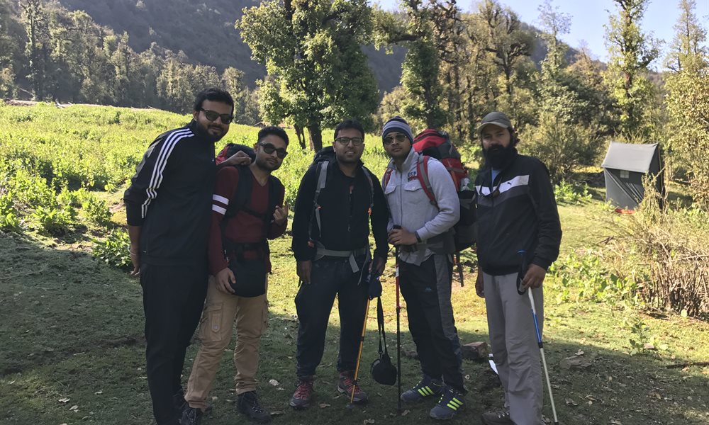 Push Ups at Roopkund