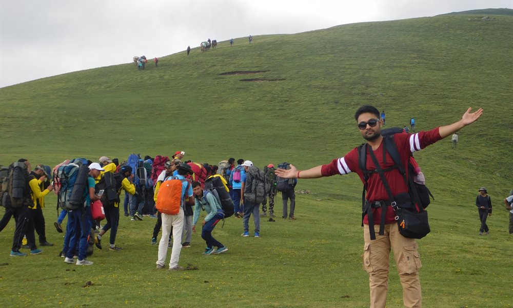 Push Ups at Roopkund
