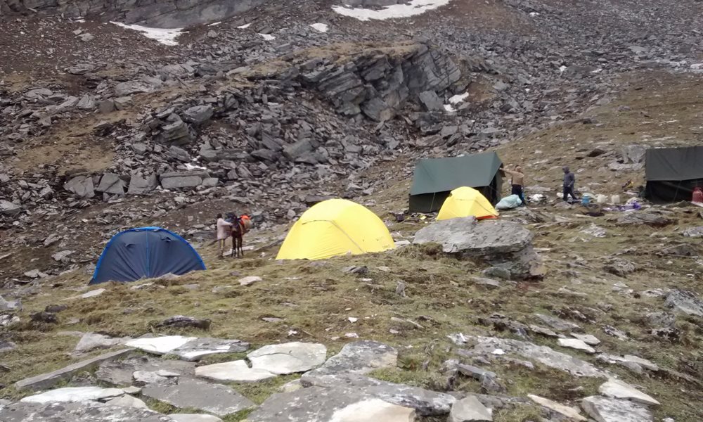 Push Ups at Roopkund