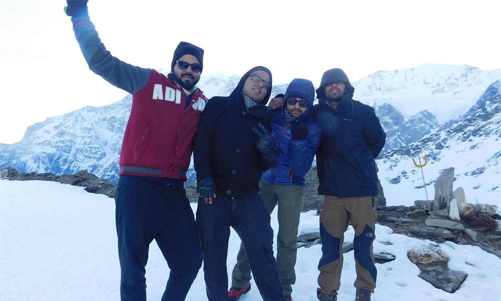 Push Ups at Roopkund