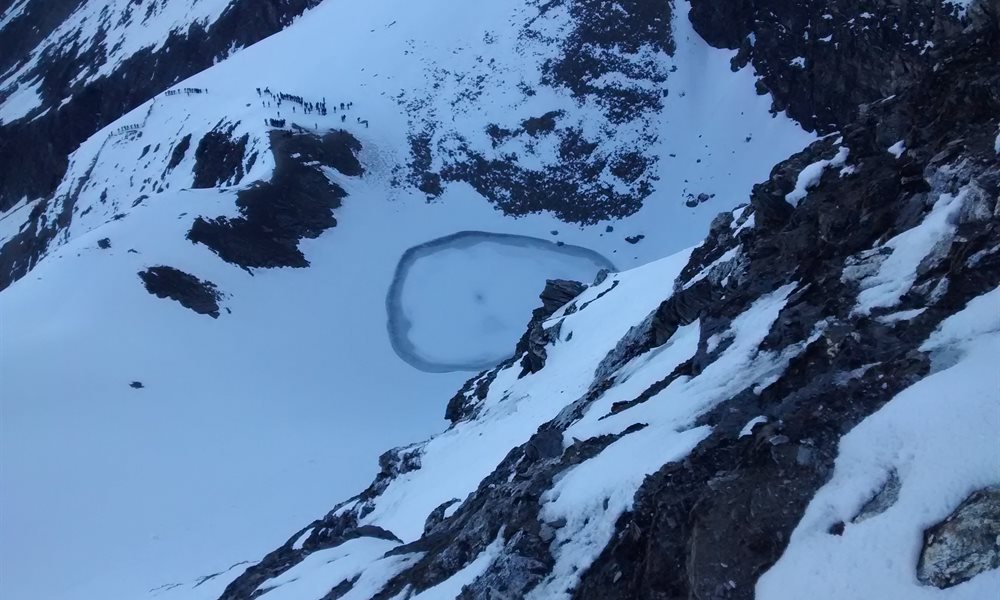 Push Ups at Roopkund