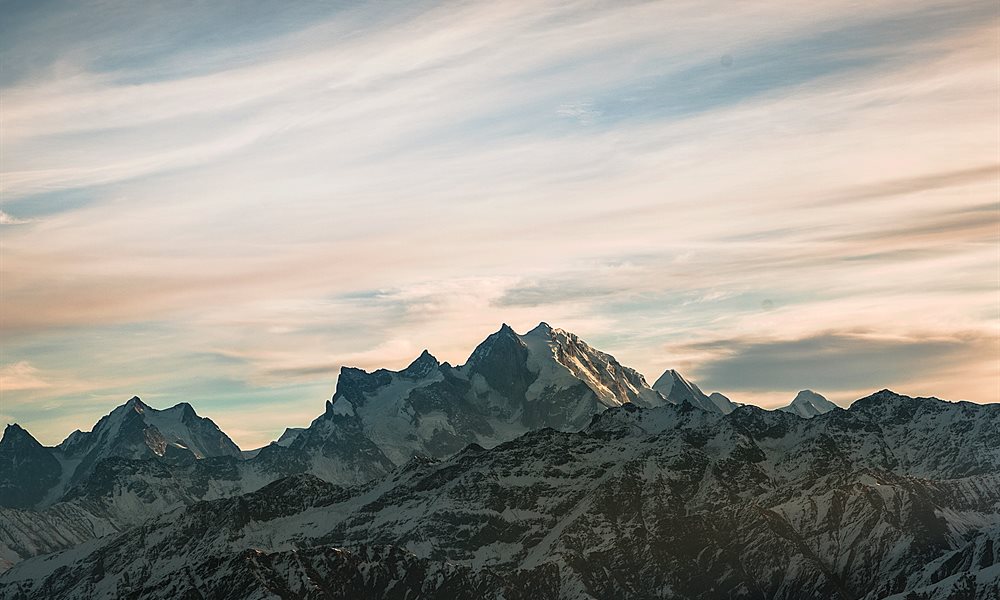 Peaks visible from Kedarkantha