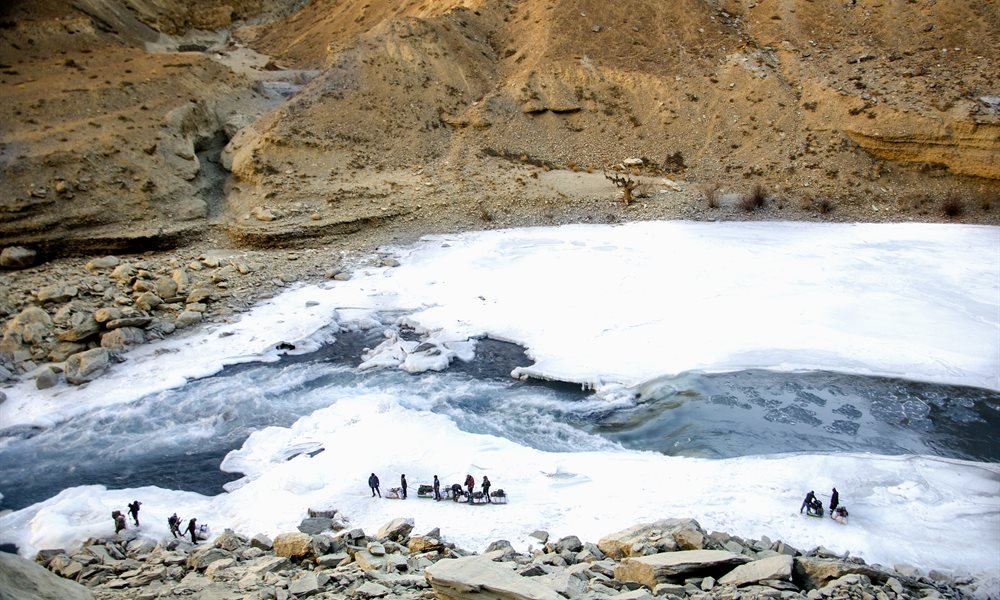 The end of the beautiful Chadar Trek