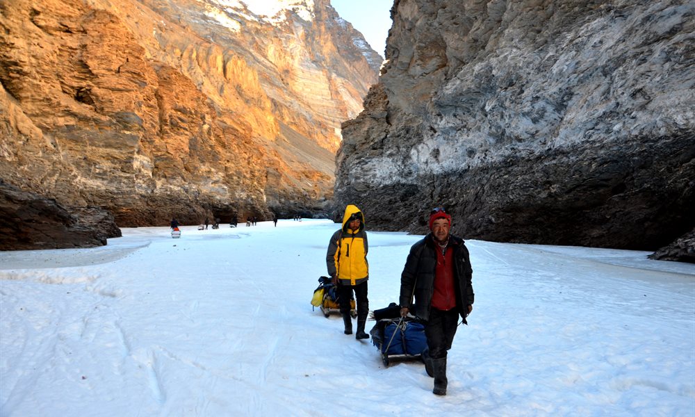 The end of the beautiful Chadar Trek