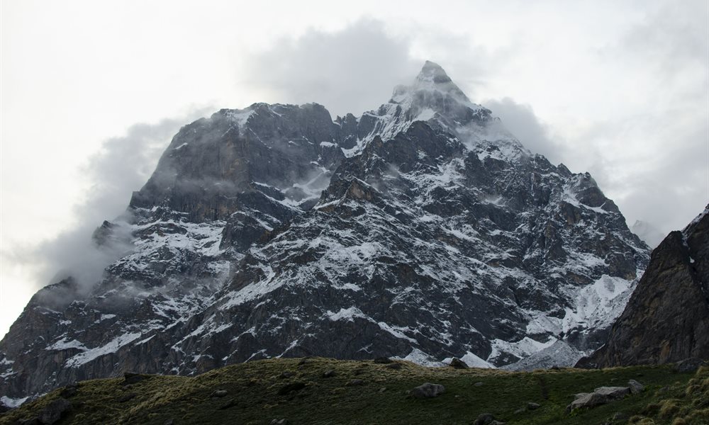 Peaks visible from the Satopanth Lake Trek