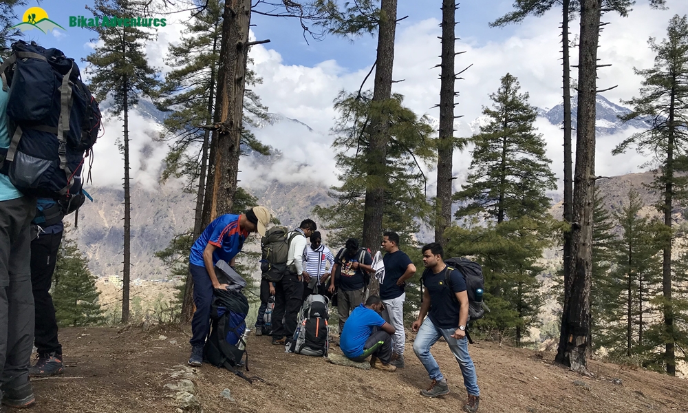 KEDARKANTHA TREK  IN MARCH A PHOTO STORY