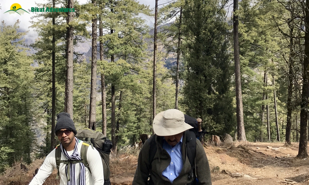 KEDARKANTHA TREK  IN MARCH A PHOTO STORY