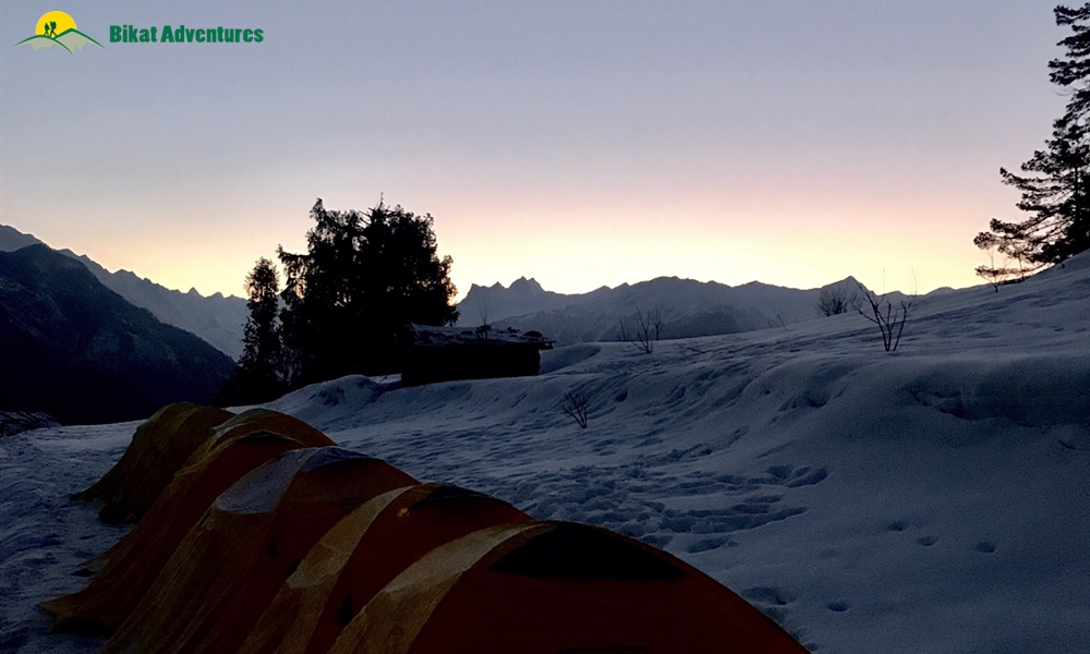 KEDARKANTHA TREK  IN MARCH A PHOTO STORY