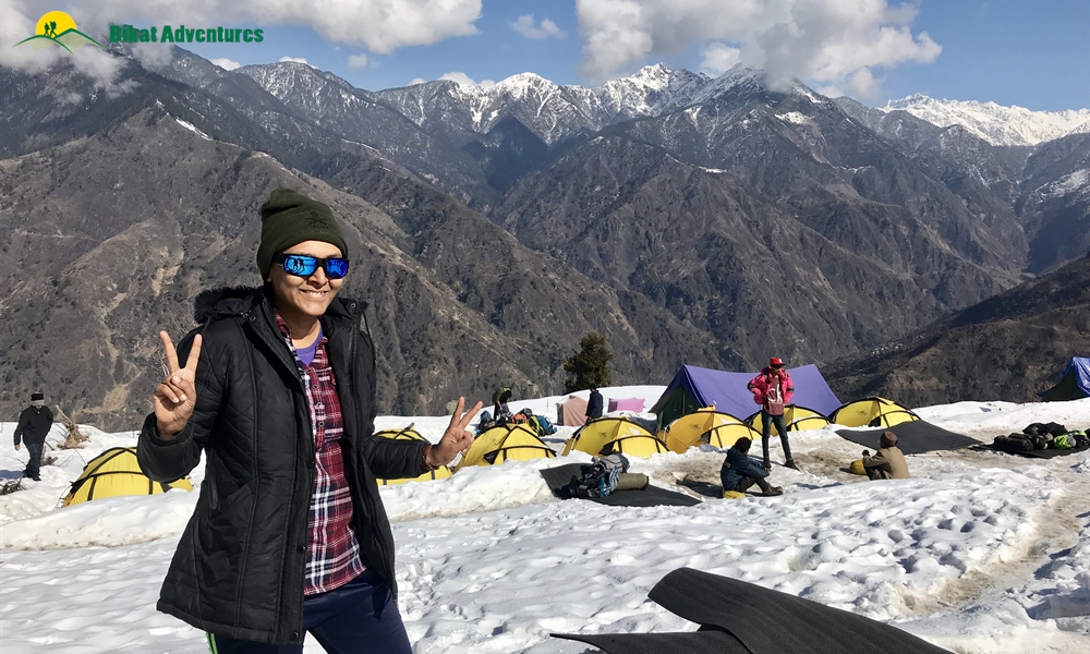 KEDARKANTHA TREK  IN MARCH A PHOTO STORY