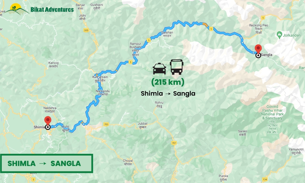 How to Reach Sangla