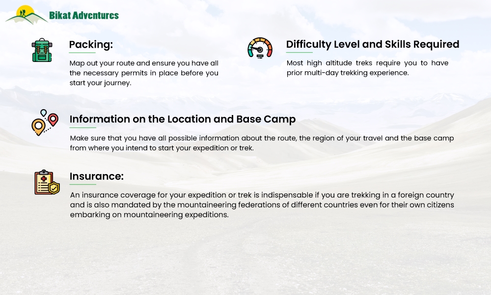 Things to Remember for a Self Guided Expedition