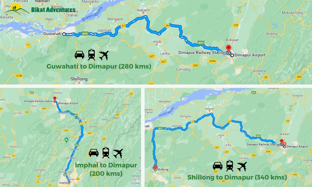 How To Reach Dimapur