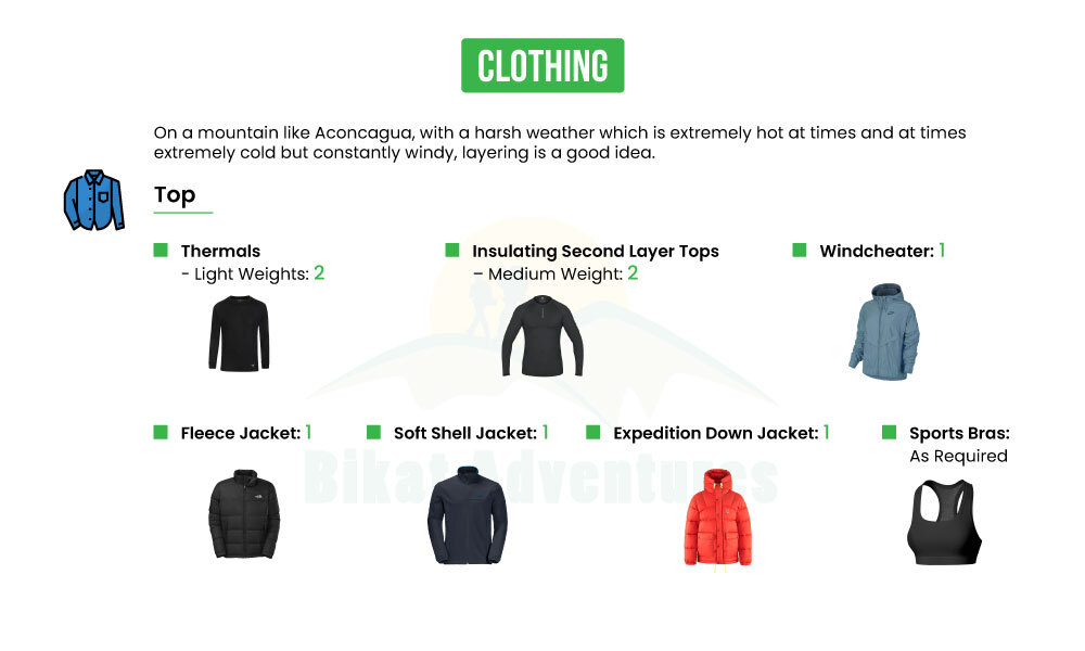 Aconcagua Expedition Packing List