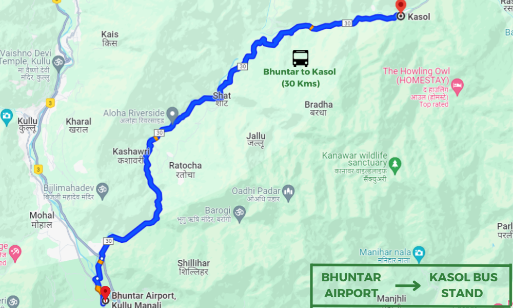 How To Reach Kasol