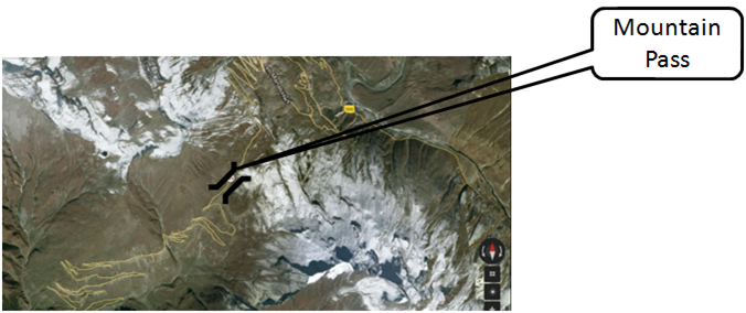 Mountain Pass in mountaineering image Bikat 