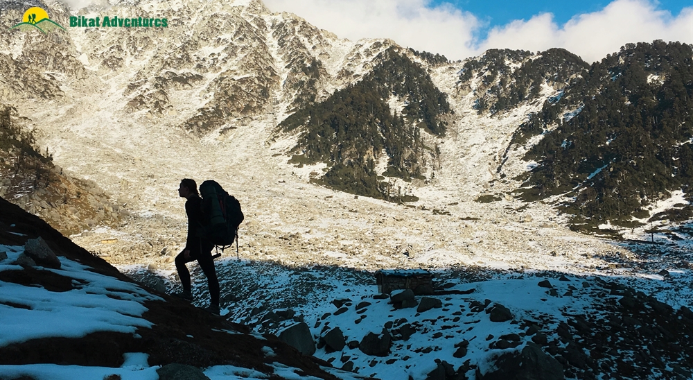 kareri lake trek in march