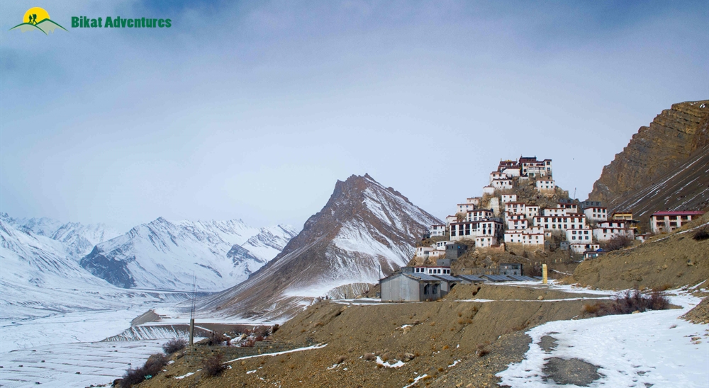 Kaza in Winters, Key Monastery, Langza